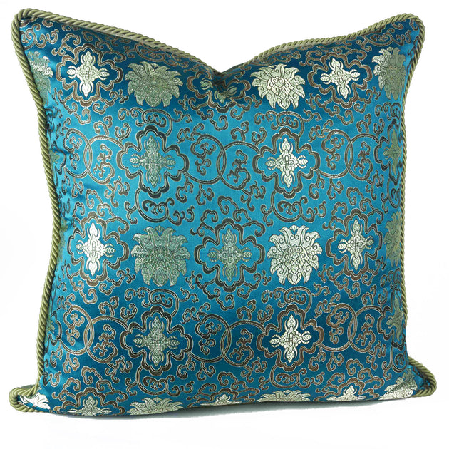 Blue and Beige Fountain Arch Pillow