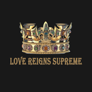 WOMEN'S LOVE ROCKS, "LOVE REIGNS SUPREME" SOFT COTTON TEE WITH CROWN