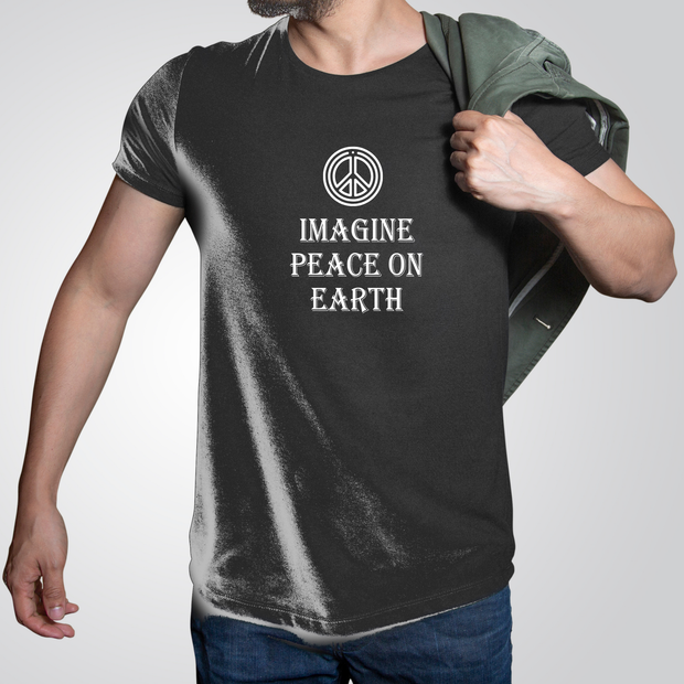 "IMAGINE PEACE ON EARTH" SHORT SLEEVED TEE