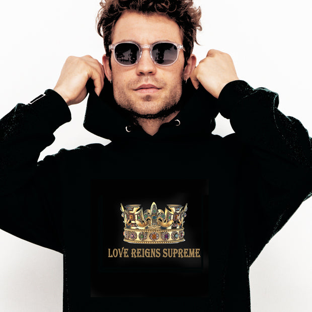 LOVE REIGNS SUPREME CASUAL HOODIE FOR MEN