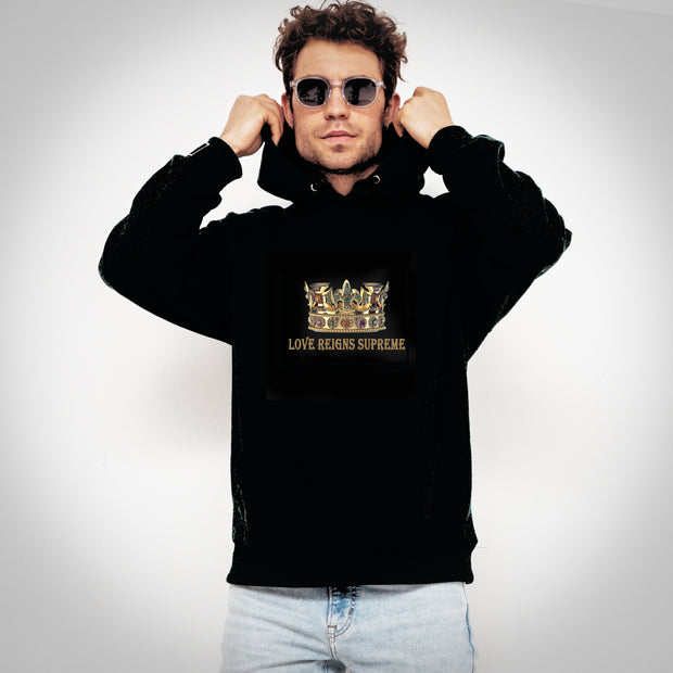 LOVE REIGNS SUPREME CASUAL HOODIE FOR MEN