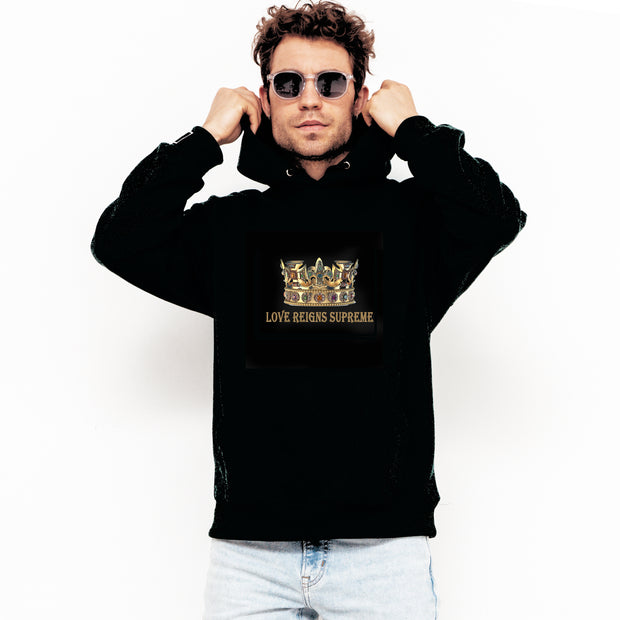 LOVE REIGNS SUPREME CASUAL HOODIE FOR MEN