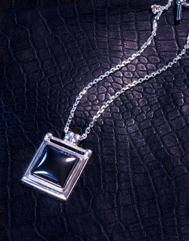 STERLING SILVER SQUARE PENDANT