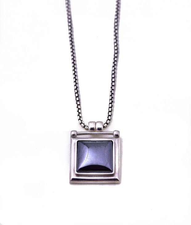 STERLING SILVER SQUARE PENDANT